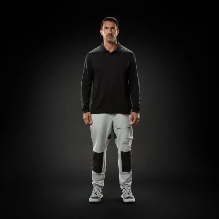 Musto Evo Crew Sunblock Langærmet Herre Polo – UPF 50 - Sort