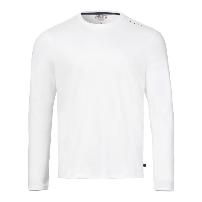 Musto Evo Crew Sunblock Herre T-Shirt Med Lange Ærmer - Hvid main product photo