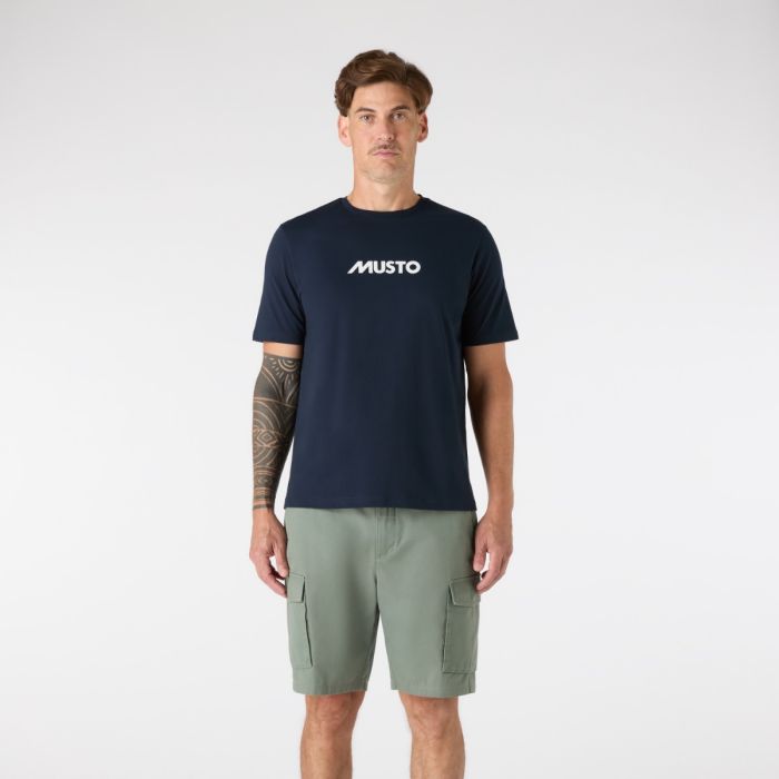 Musto Classic T-Shirt Herre – Navy – Kortærmet Bomulds T-Shirt