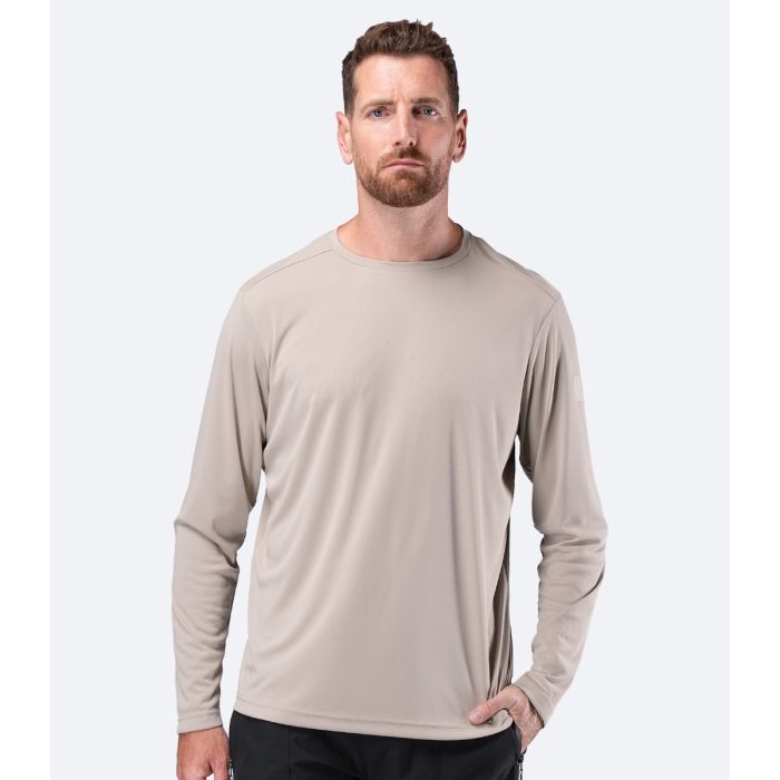 Zhik Mens UVActive™ Long Sleeve Tech Top – Stone