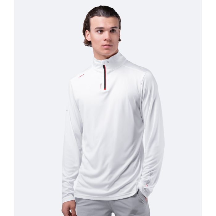 Zhik UV-Active High Collar T-Shirt Med Lange Ærmer - White