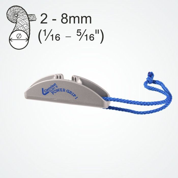 
ClamCleat Power Grip 1 – Kraftforstærker til Tovtræk 2–8 mm
