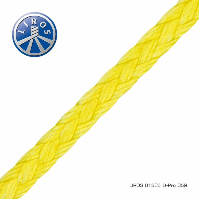 Liros D-Pro 2 mm Dyneema SK78 Line - Gul - Afmålt Længde main product photo
