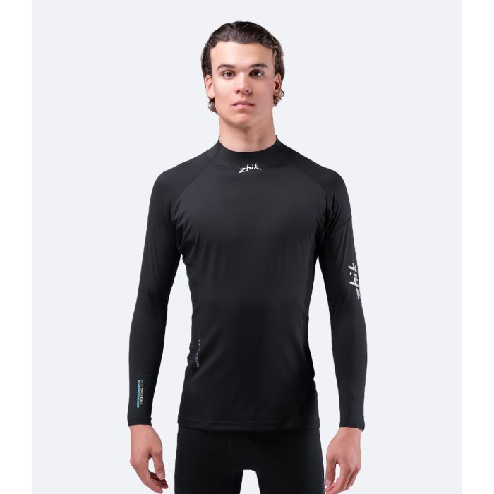 Zhik Sort Eco Spandex Solbeskyttende Herre T-Shirt med Lange Ærmer - Sort main product photo