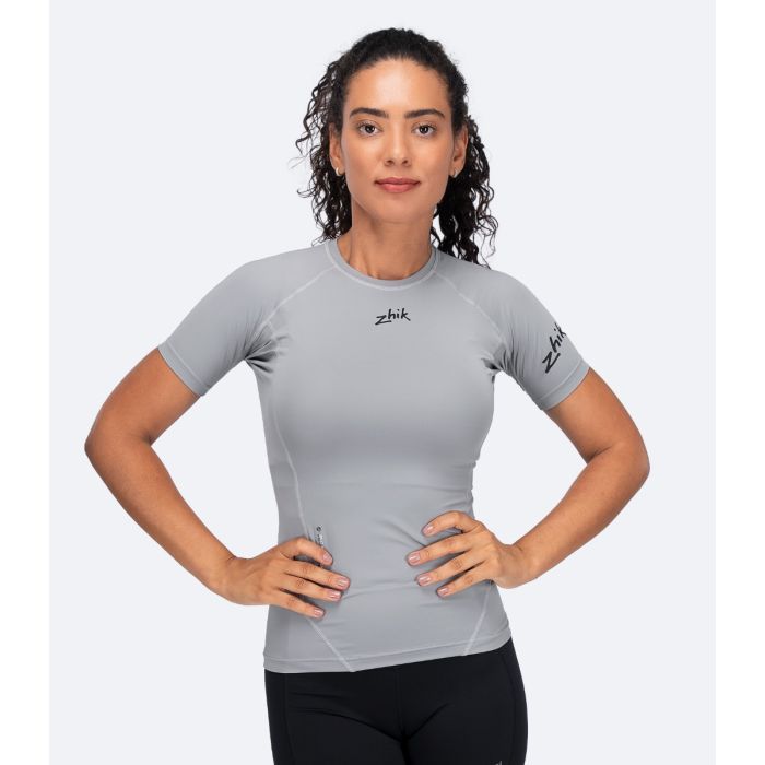 Zhik Dame Eco Spandex LT Kortærmet Baselayer Top – Platinum