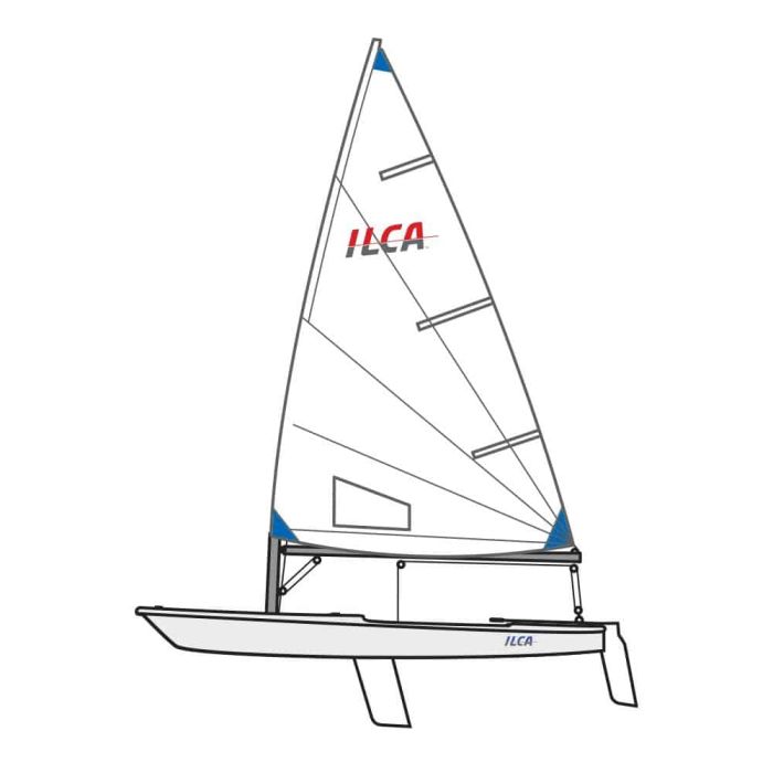 Devoti ILCA 4 Komplet Jolle med Composite Topmast