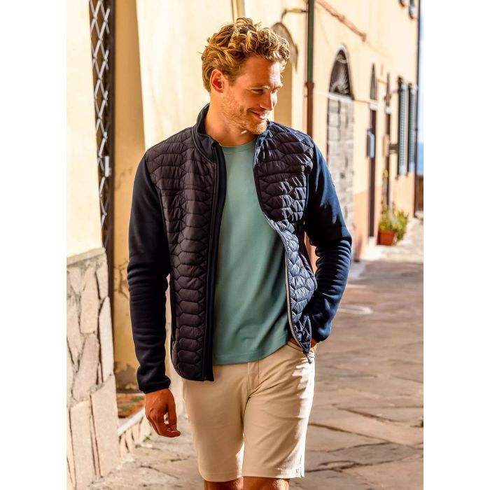 Pelle Petterson Levo Quilted Zip Jakke - Dark Navy Blue main product photo
