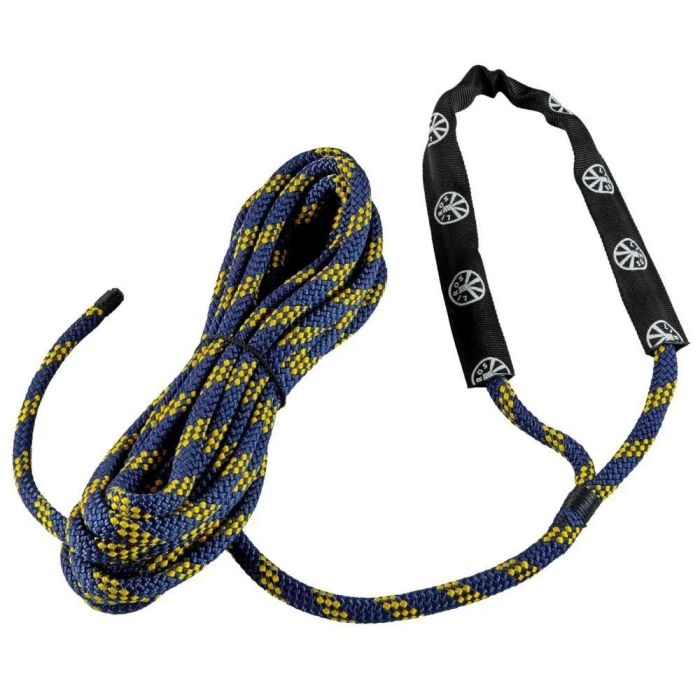 Liros Handy-Elastic 18 mm Navy/Gul – 15 m Færdigsplejset Fortøjning med 40 cm Øje