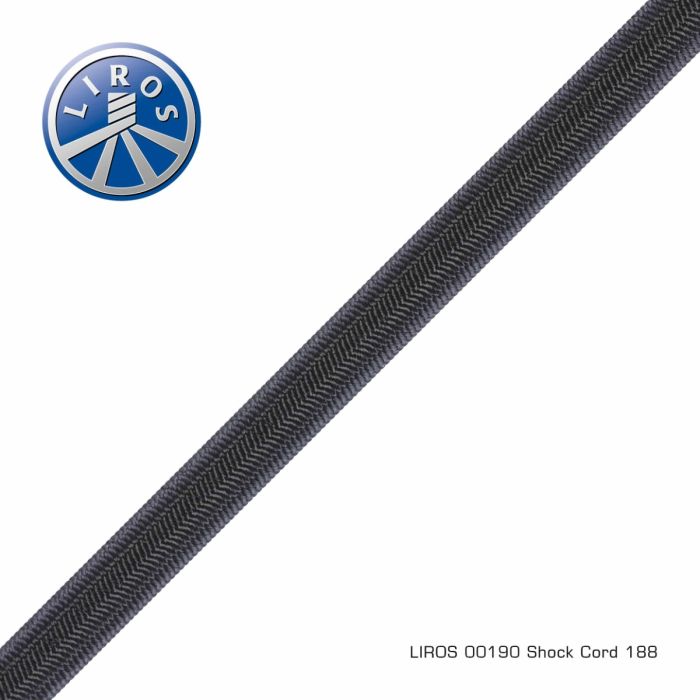 Liros Shock Cord 7mm Elastiksnor – Sort - - Afmålt Længde main product photo