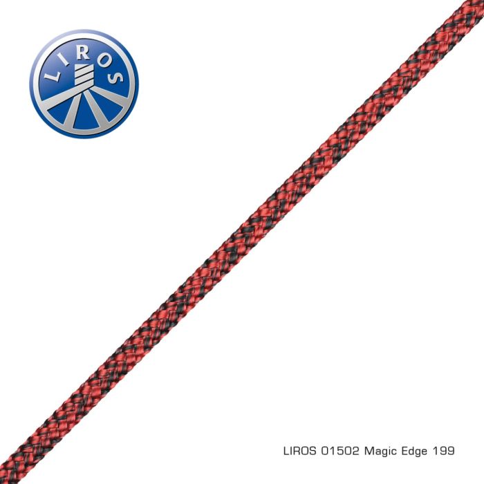 Liros Magic Edge Skøde / Fald / Trimline 7 mm Sort-Rød main product photo