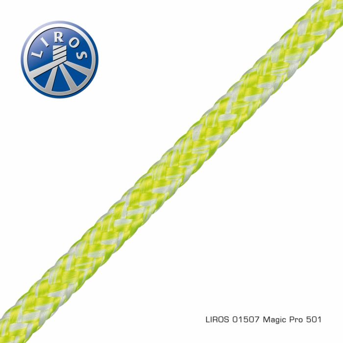Liros Magic Pro 4mm Hvid-Neongul Jollefald / Trimline – Afmålt Længde main product photo