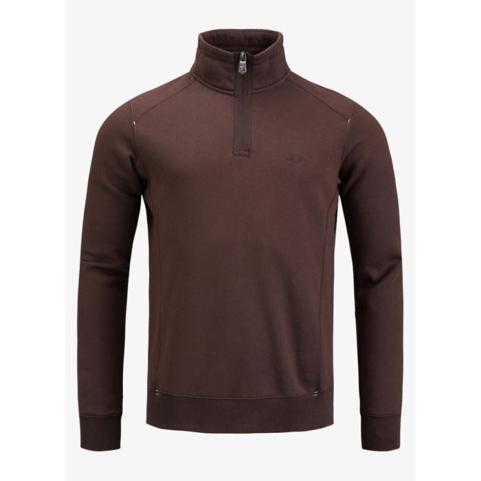 Pelle Petterson P-Half Zip Sweater Herre – Carob Brown
