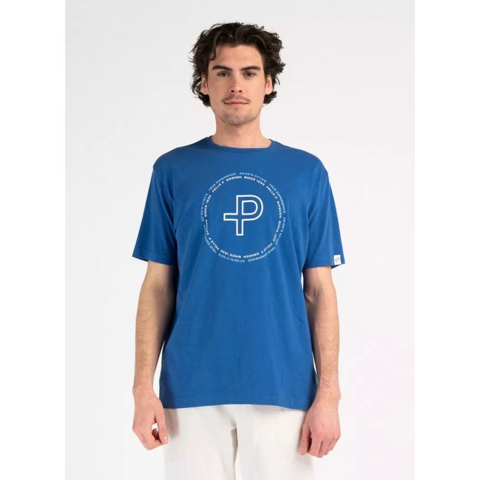 Pelle P Perus Organic Logo Herre T-Shirt – Blue Horizon