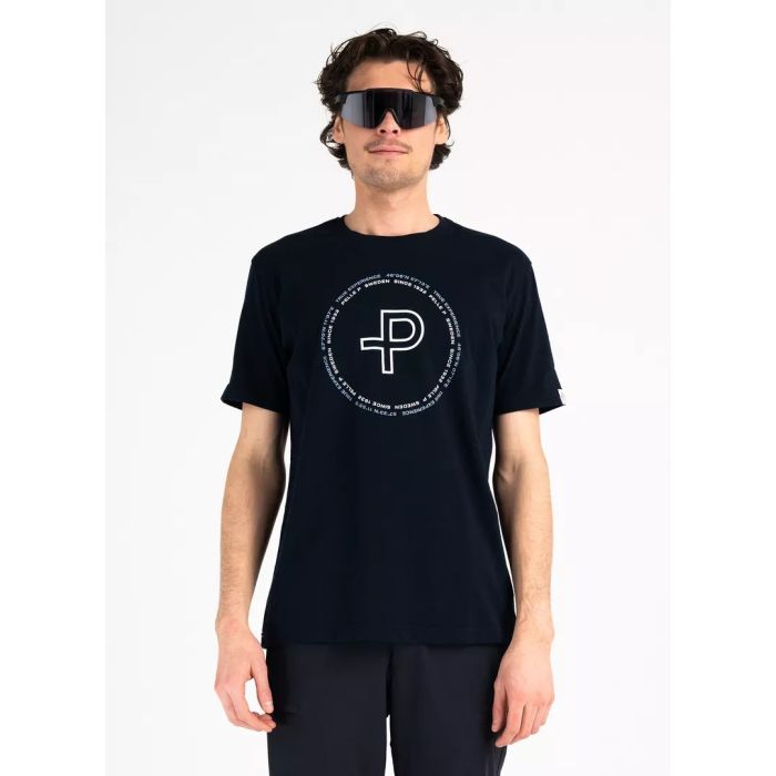 Pelle P Perus Organic Logo Herre T-Shirt – Dark Navy Blue