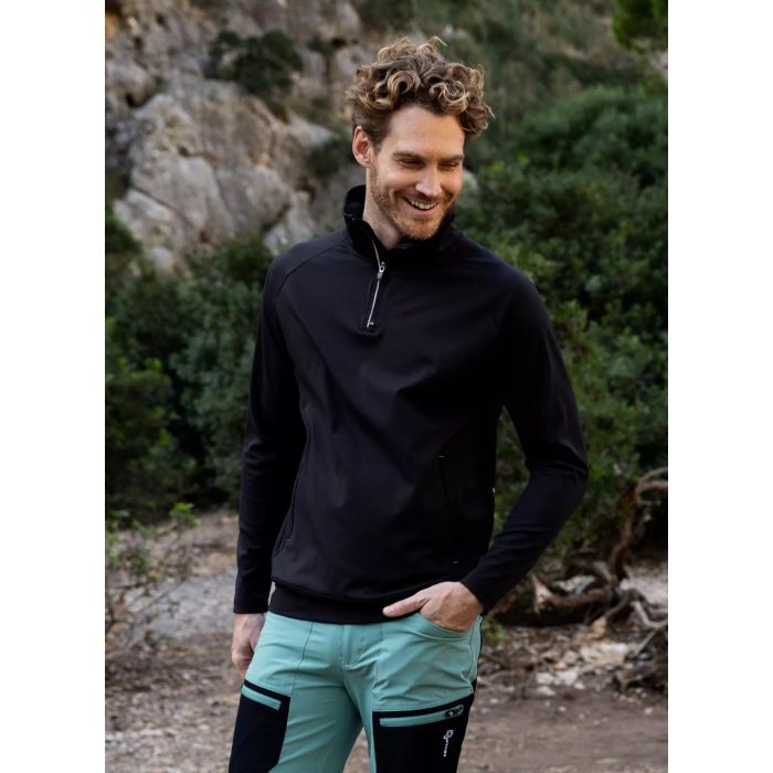 Pelle P Propulsion Half Zip Sweater - Ink main product photo