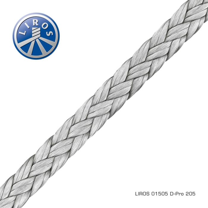 LIROS D-Pro 1 mm Sølvgrå – Let og Stærk Dyneema® Line til Tekniske Formål