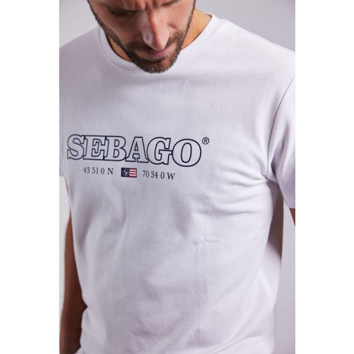 Sebago Performance Tee - T-Shirt - White main product photo