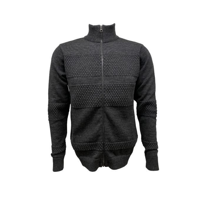 Sonny Sømandsstrik Cardigan I 100% Uld - Antrazite Mellange main product photo