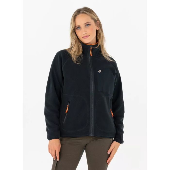 Pelle Petterson Dame Loft Zip Fleece – Dark Navy Solid