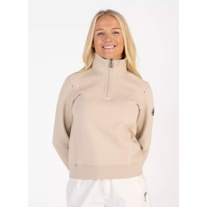 Pelle Petterson P-Half Zip Sweater Dame – Light Beige Oak